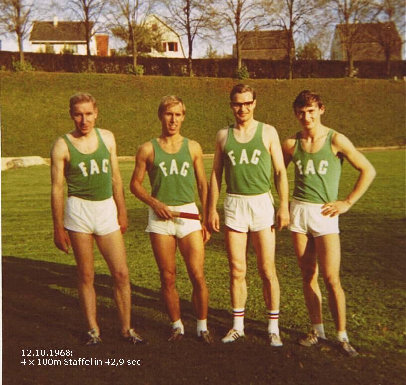 4x100m Staffel mit Manfred Sauer 4x100m Staffel mit Manfred Sauer