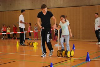 Und ab geht's - mit Pedalos alles etwas schneller