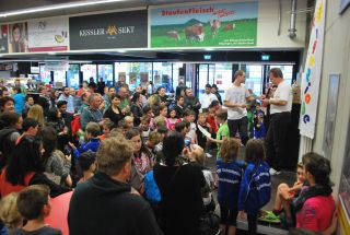 Vorbereitung zur Siegerehrung