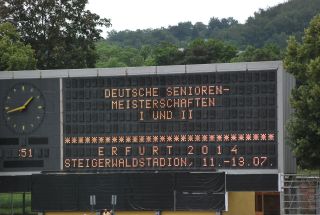 Zum wiederholten Male Gastgeber der Senioren: Erfurt