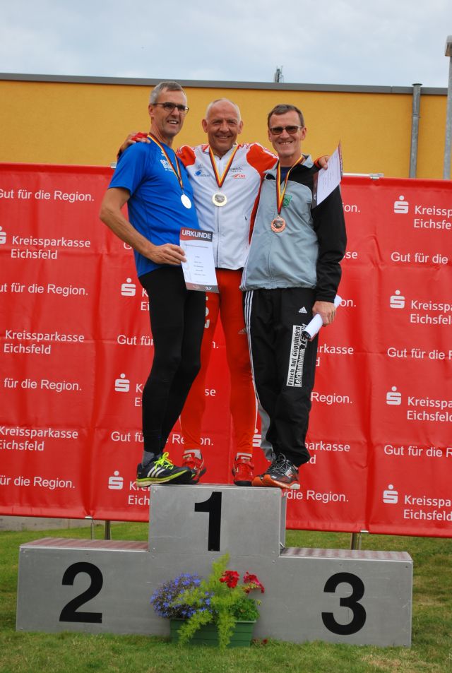 Siegerehrung 100m H&uuml;rden M55