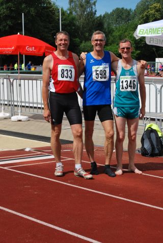 Die Medaillengewinner Weitsprung M55