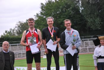 Siegerehrung 400m H&uuml;rden M50