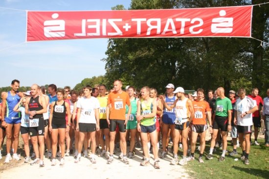 Frau vor dem Start 10km