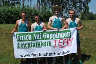 siegreiche Staffel der M�nner