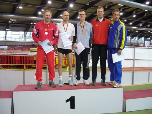 Siegerehrung 60m H&uuml; DM in D&uuml;sseldorf