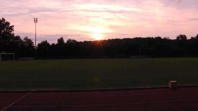 Abendstimmung im st�dtischen Stadion