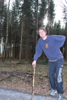 Robert mit dem Trainerstab